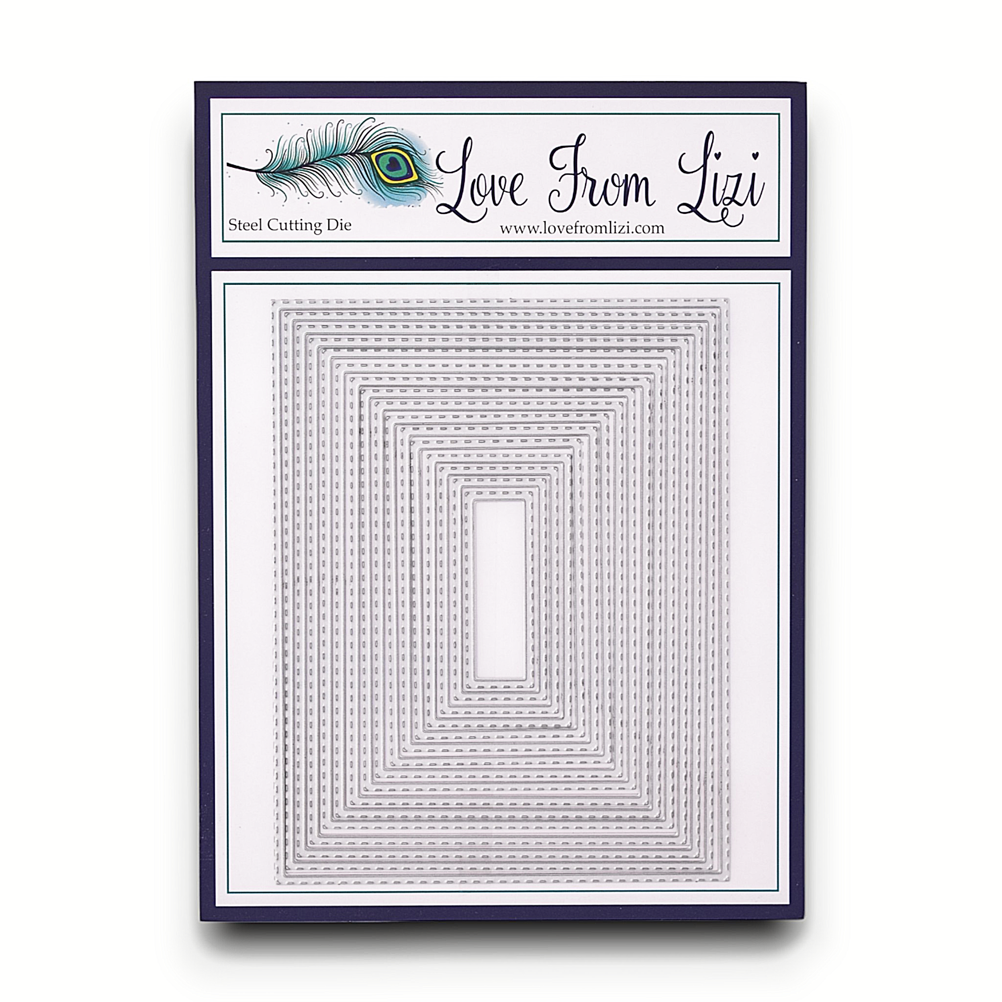 LFL Outer Stitched Rectangle Nested Cutting Dies